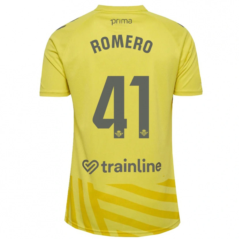 Danxen Dames José Romero #41 Geel Grijs Keepersshirt 2025/26 T-Shirt