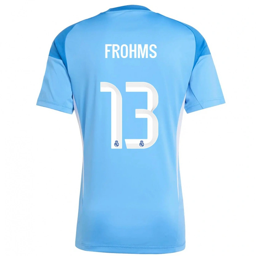 Danxen Dames Merle Frohms #13 Hemelsblauw Wit Keepersshirt 2025/26 T-Shirt