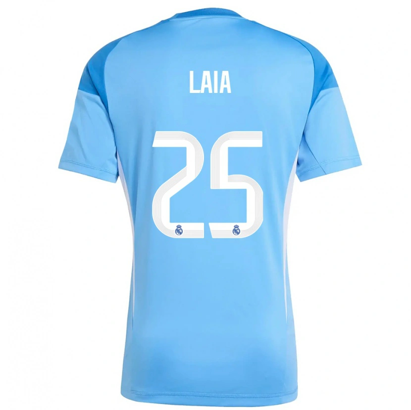 Danxen Dames Laia López De La Morena #25 Hemelsblauw Wit Keepersshirt 2025/26 T-Shirt