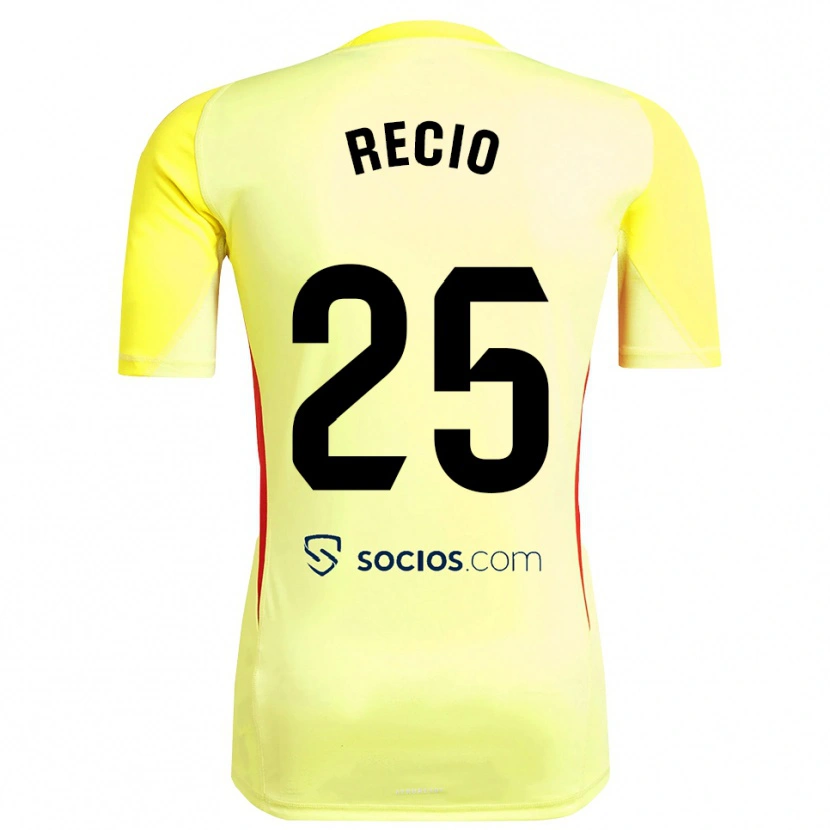 Danxen Dames Sergio Recio #25 Geel Rood Zwart Keepersshirt 2025/26 T-Shirt