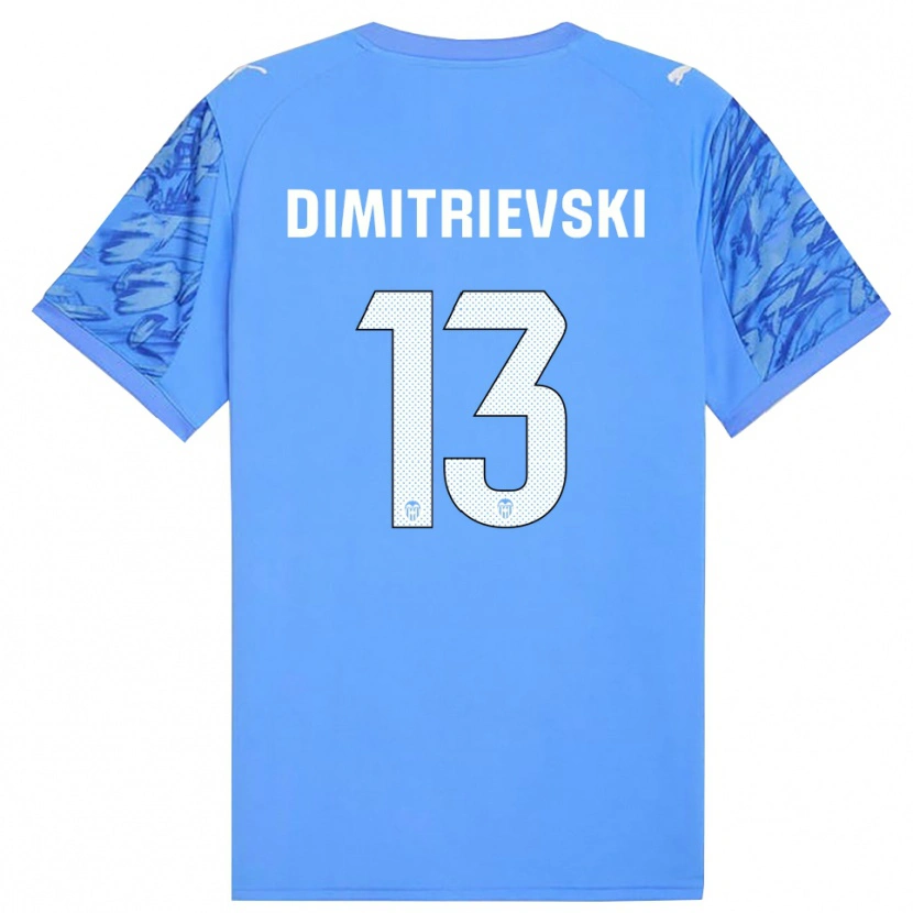 Danxen Dames Stole Dimitrievski #13 Blauw Wit Keepersshirt 2025/26 T-Shirt