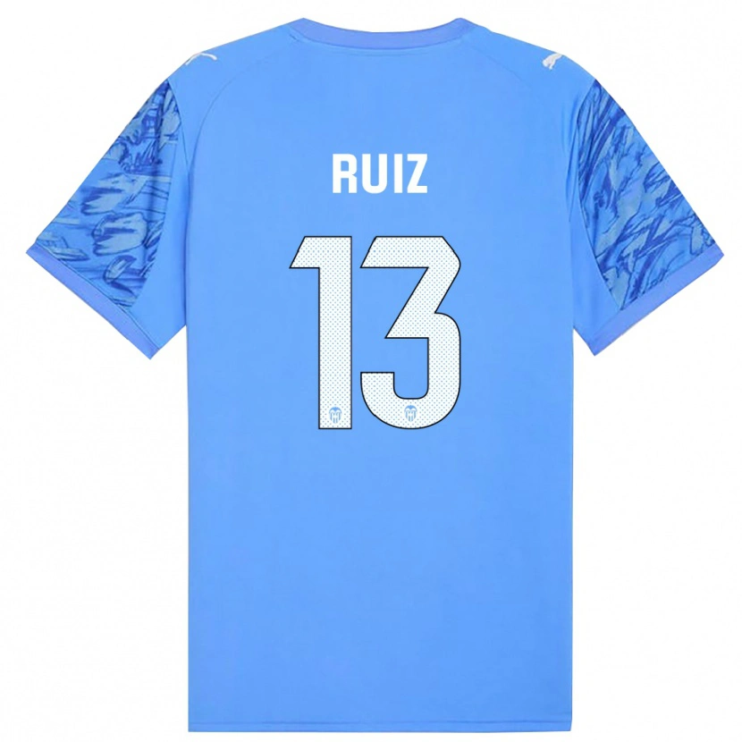 Danxen Dames Nil Ruiz #13 Blauw Wit Keepersshirt 2025/26 T-Shirt