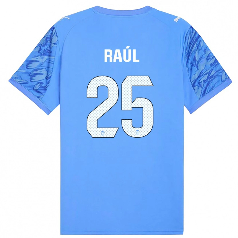 Danxen Dames Raúl Jiménez #25 Blauw Wit Keepersshirt 2025/26 T-Shirt