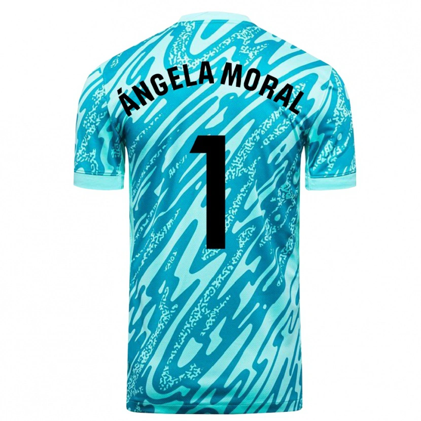 Danxen Dames Ángela Moral Ferrer #1 Hemelsblauw Wit Keepersshirt 2025/26 T-Shirt