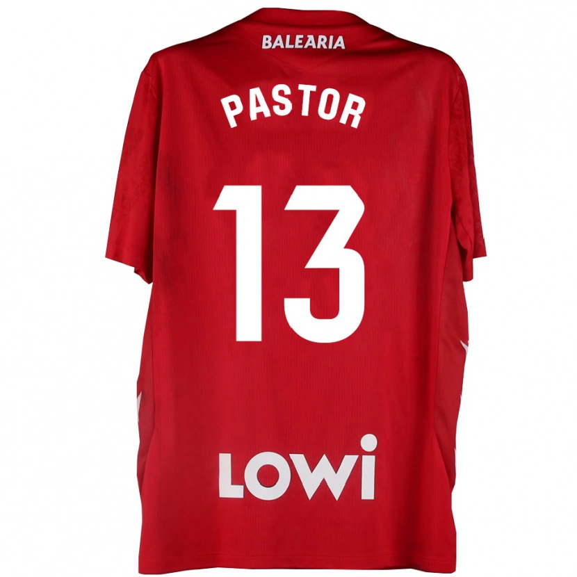 Danxen Dames Alfonso Pastor #13 Rood Wit Keepersshirt 2025/26 T-Shirt