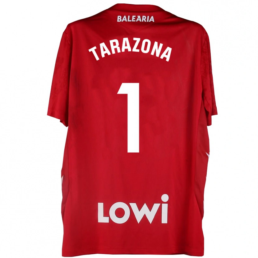 Danxen Dames Andrea Tarazona #1 Rood Wit Keepersshirt 2025/26 T-Shirt