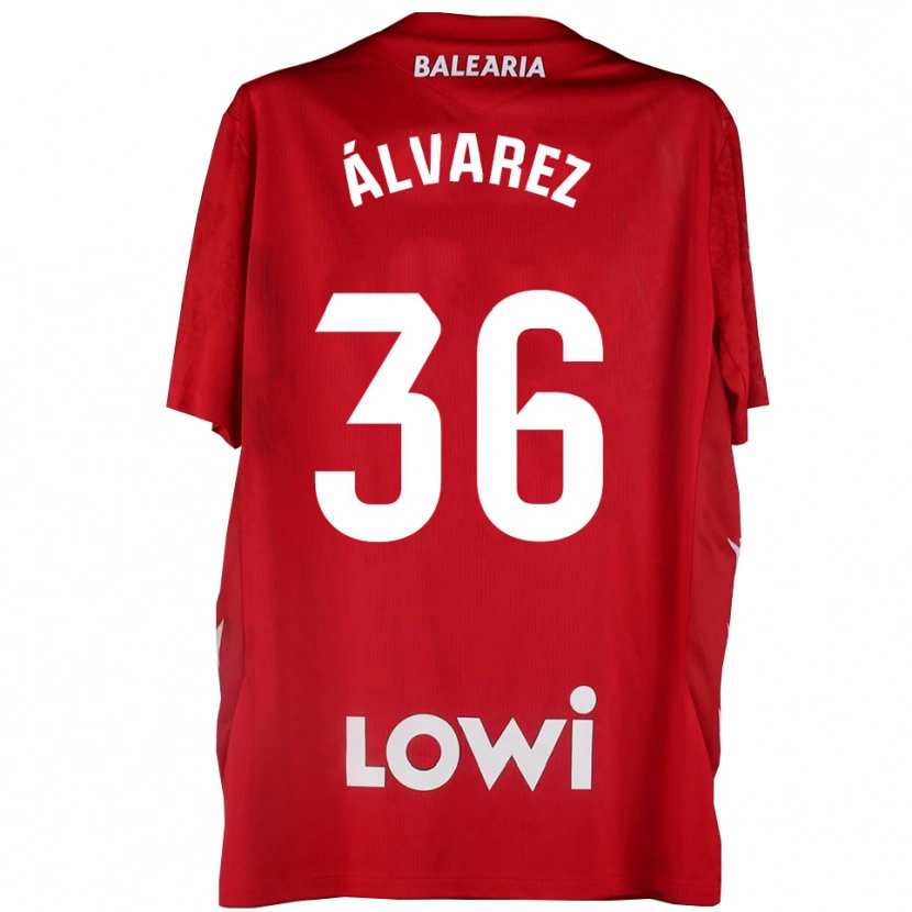 Danxen Dames Anna Álvarez #36 Rood Wit Keepersshirt 2025/26 T-Shirt