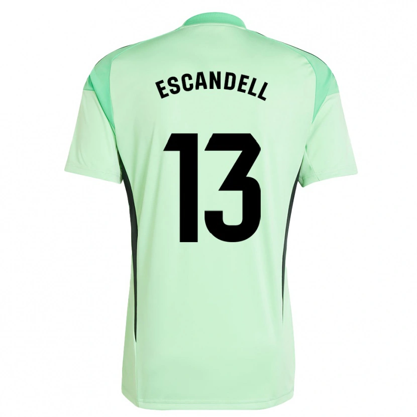 Danxen Dames Aarón Escandell #13 Lichtgroen Zwart Keepersshirt 2025/26 T-Shirt