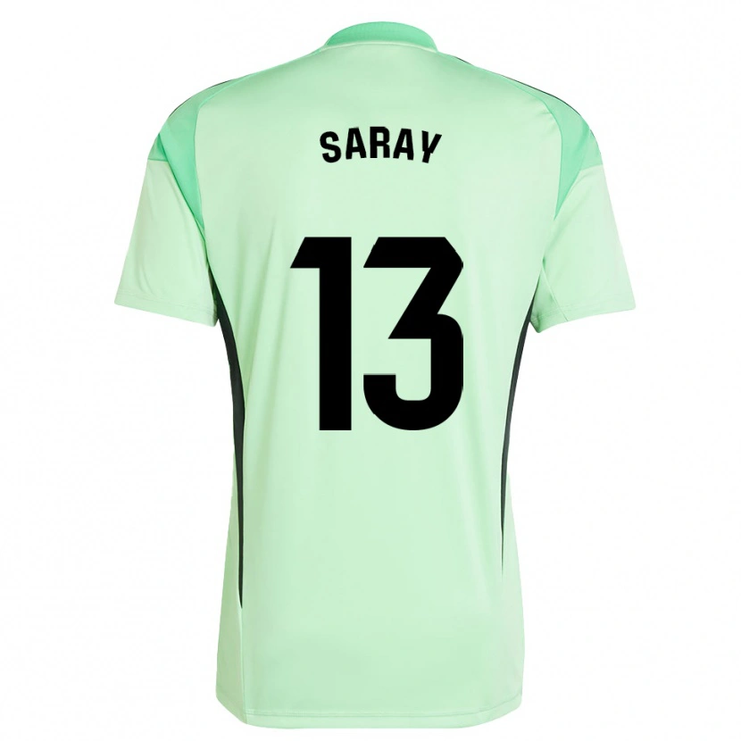 Danxen Dames Saray Vázquez Alonso #13 Lichtgroen Zwart Keepersshirt 2025/26 T-Shirt