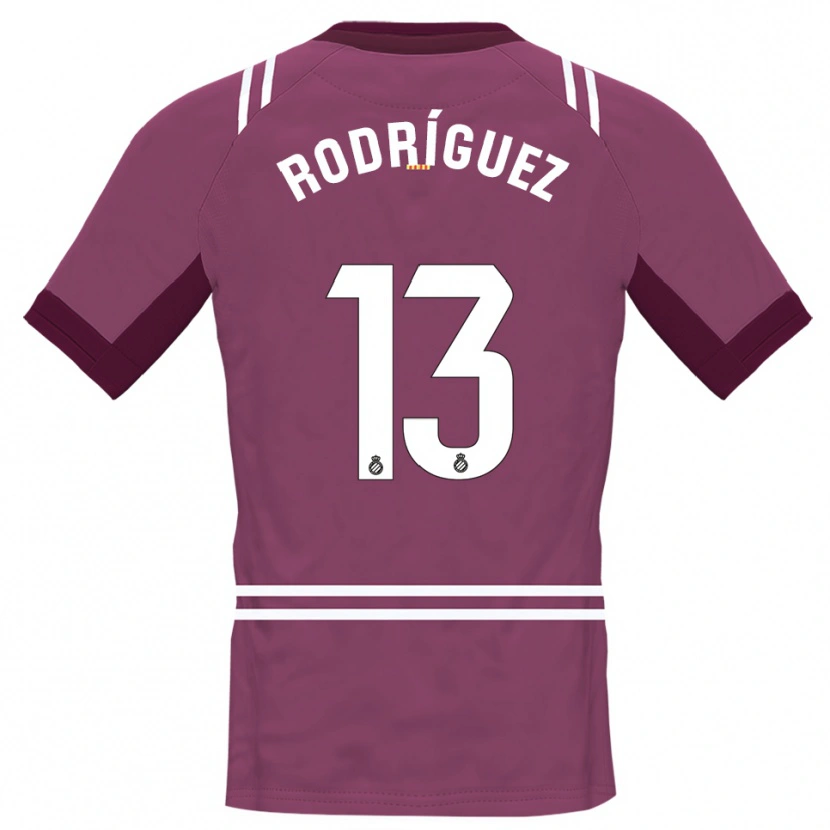 Danxen Dames Joel Rodríguez #13 Bordeaux Wit Keepersshirt 2025/26 T-Shirt