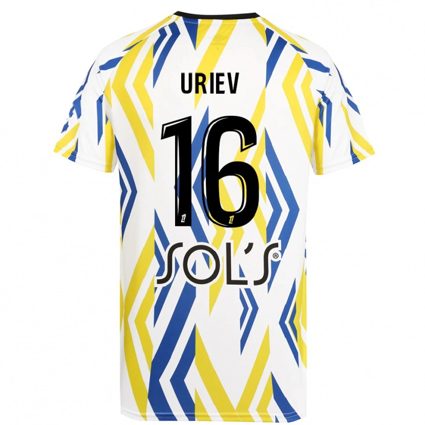 Danxen Dames Alan Uriev #16 Wit Rood Blauw Keepersshirt 2025/26 T-Shirt