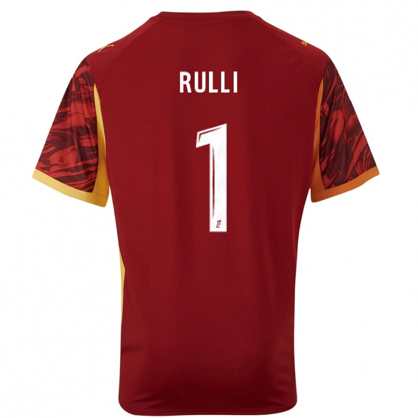 Danxen Dames Gerónimo Rulli #1 Bordeaux Bruin Keepersshirt 2025/26 T-Shirt