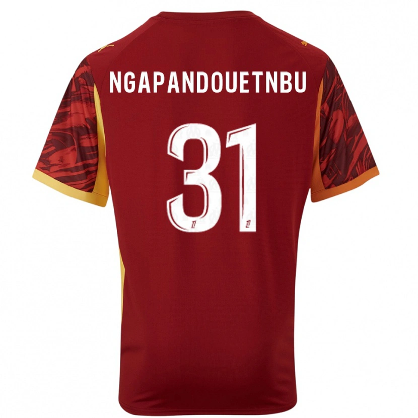 Danxen Dames Simon Ngapandouetnbu #31 Bordeaux Bruin Keepersshirt 2025/26 T-Shirt
