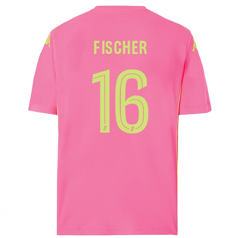Danxen Dames Jonathan Fischer #16 Hot Pink Keepersshirt 2025/26 T-Shirt