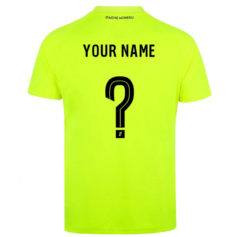 Danxen Dames AS Monaco Fluorescerend Groen Zwart Keepersshirt 2025/26 T-Shirt