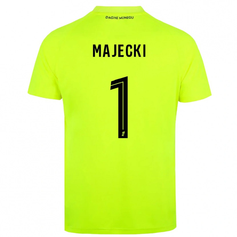 Danxen Dames Radoslaw Majecki #1 Fluorescerend Groen Zwart Keepersshirt 2025/26 T-Shirt