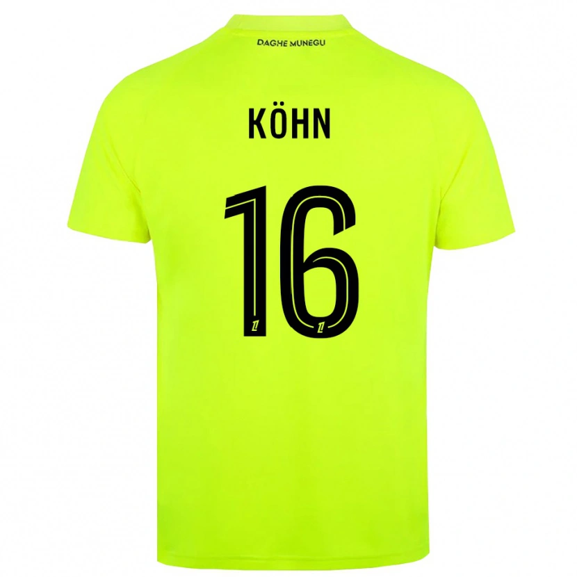 Danxen Dames Philipp Köhn #16 Fluorescerend Groen Zwart Keepersshirt 2025/26 T-Shirt