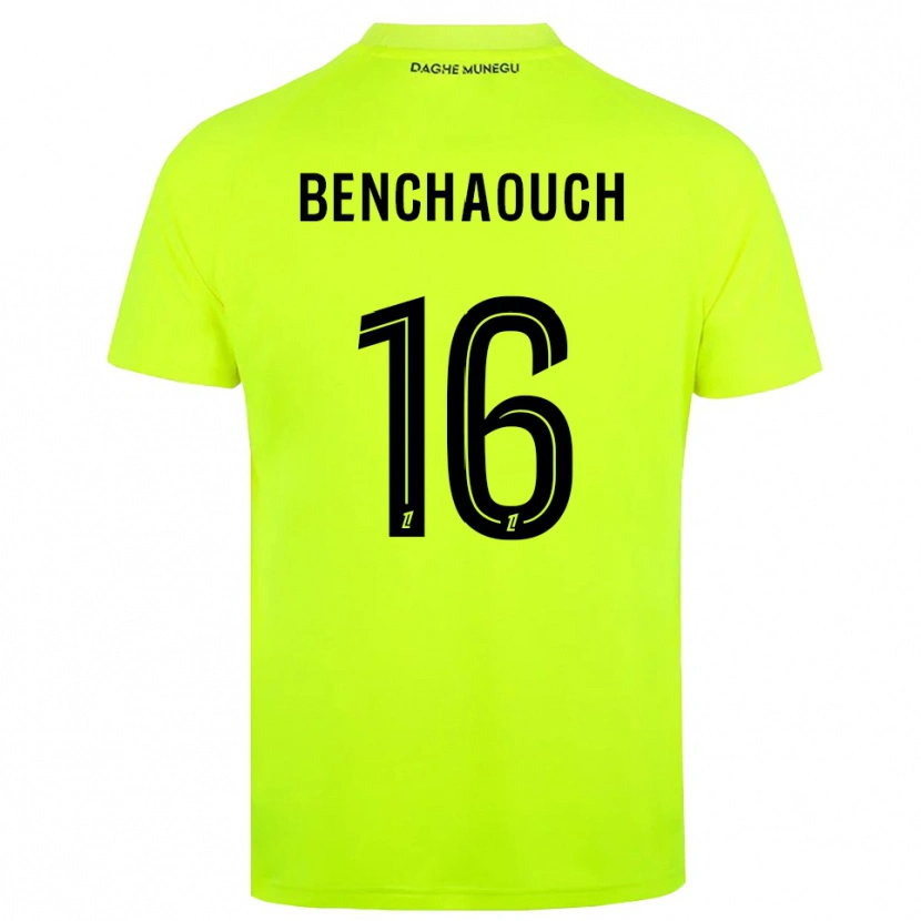 Danxen Dames Yanis Benchaouch #16 Fluorescerend Groen Zwart Keepersshirt 2025/26 T-Shirt