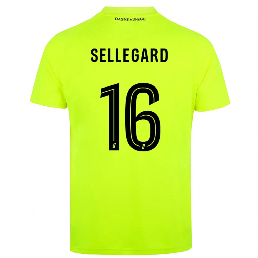 Danxen Dames Alexander Sellegard #16 Fluorescerend Groen Zwart Keepersshirt 2025/26 T-Shirt