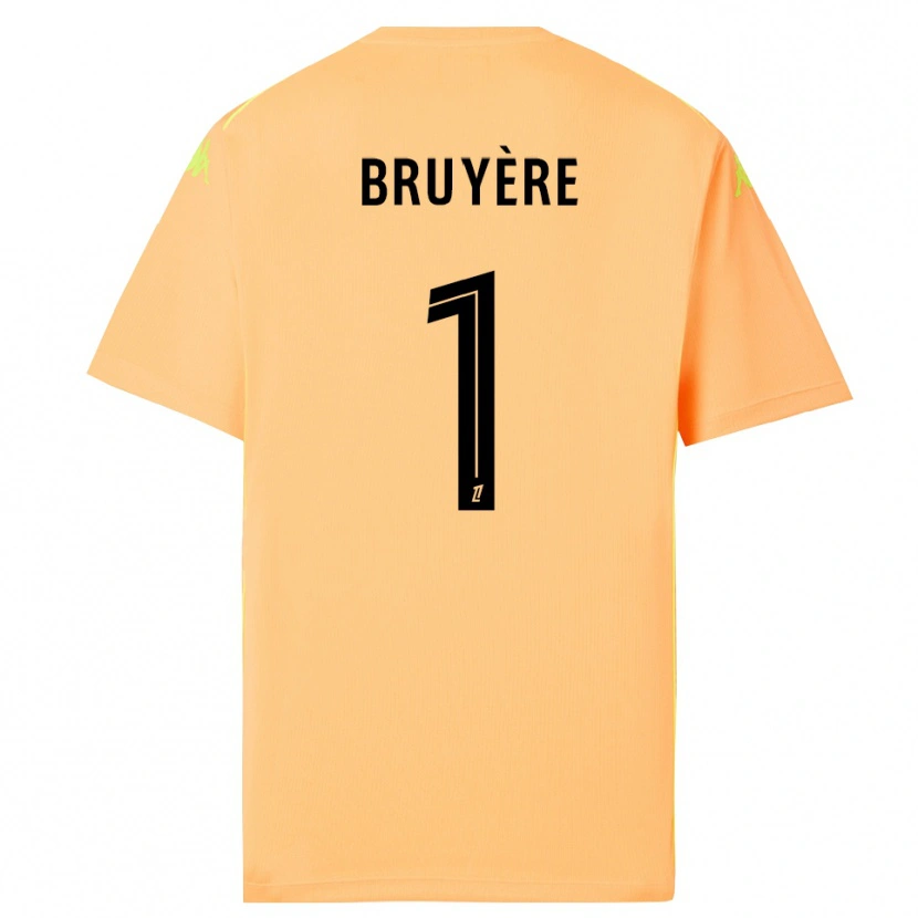 Danxen Dames Théo Bruyère #1 Licht Oranje Zwart Keepersshirt 2025/26 T-Shirt