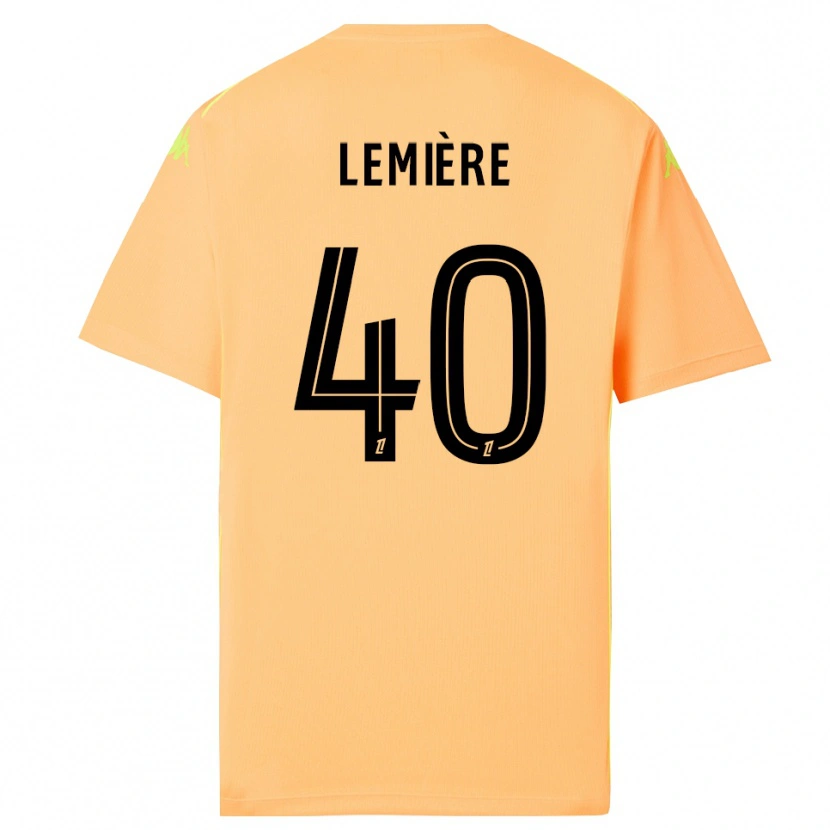 Danxen Dames Pauline Lemière #40 Licht Oranje Zwart Keepersshirt 2025/26 T-Shirt