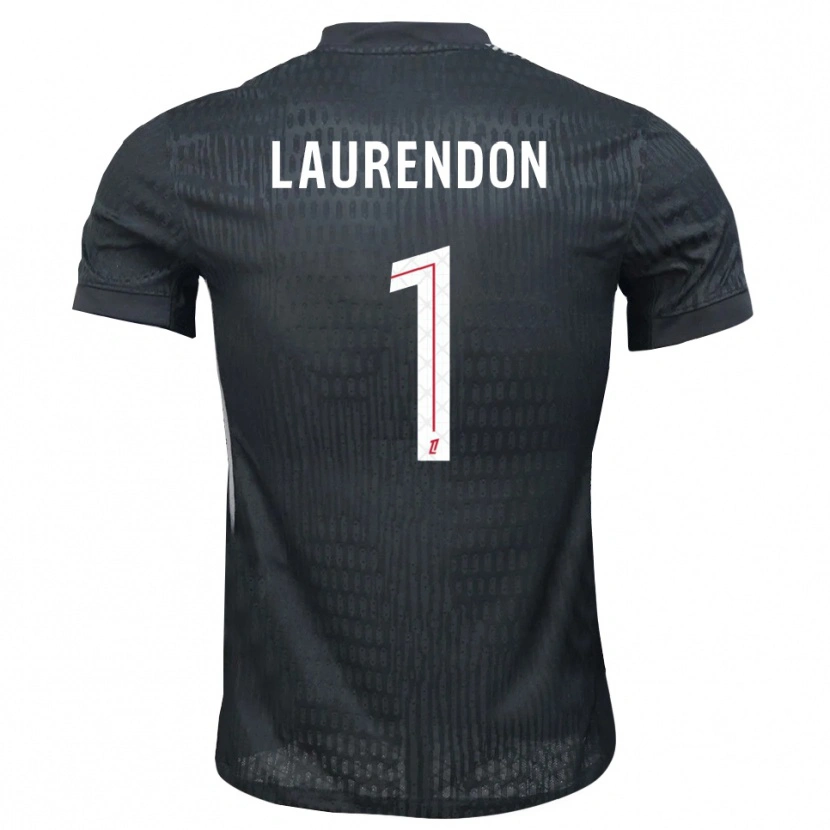 Danxen Dames Bilal Laurendon #1 Donkergrijs Zwart Keepersshirt 2025/26 T-Shirt