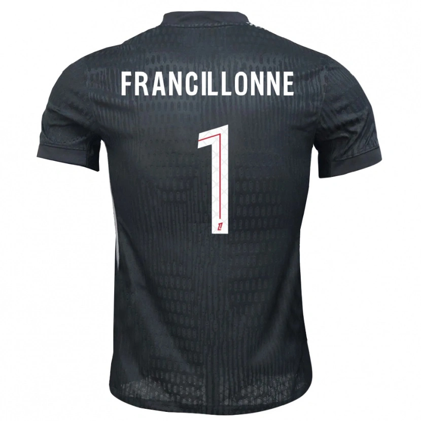 Danxen Dames Bryan Francillonne #1 Donkergrijs Zwart Keepersshirt 2025/26 T-Shirt