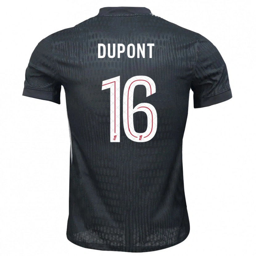 Danxen Dames Raphaël Dupont #16 Donkergrijs Zwart Keepersshirt 2025/26 T-Shirt