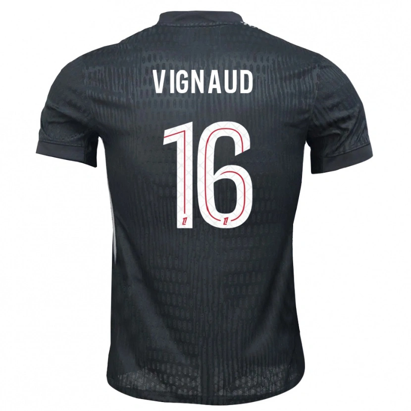 Danxen Dames Arthur Vignaud #16 Donkergrijs Zwart Keepersshirt 2025/26 T-Shirt