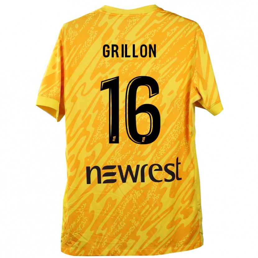 Danxen Dames Gaëlle Grillon #16 Geel Zwart Keepersshirt 2025/26 T-Shirt