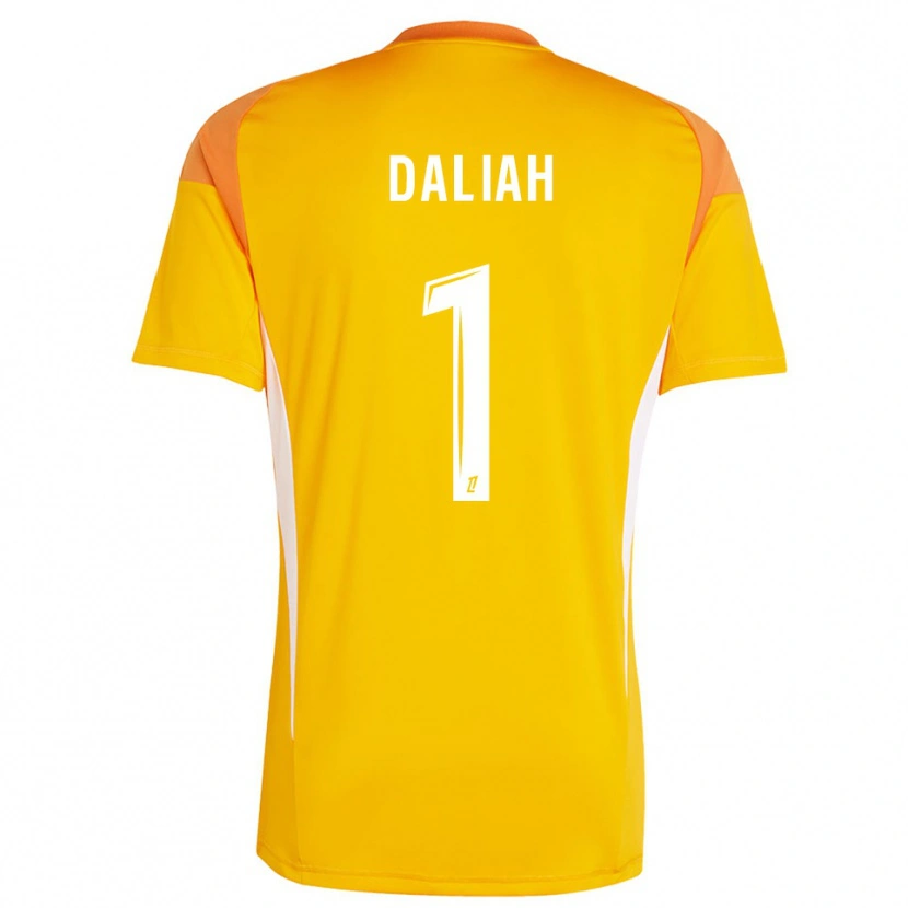 Danxen Dames Leny Daliah #1 Licht Oranje Wit Keepersshirt 2025/26 T-Shirt