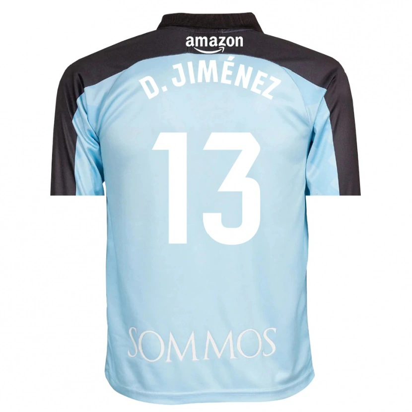 Danxen Dames Dani Jiménez #13 Lichtblauw Zwart Keepersshirt 2025/26 T-Shirt