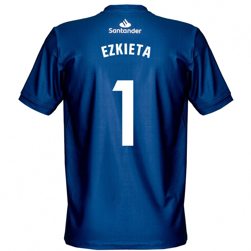 Danxen Dames Jokin Ezkieta #1 Koninklijk Blauw Wit Keepersshirt 2025/26 T-Shirt