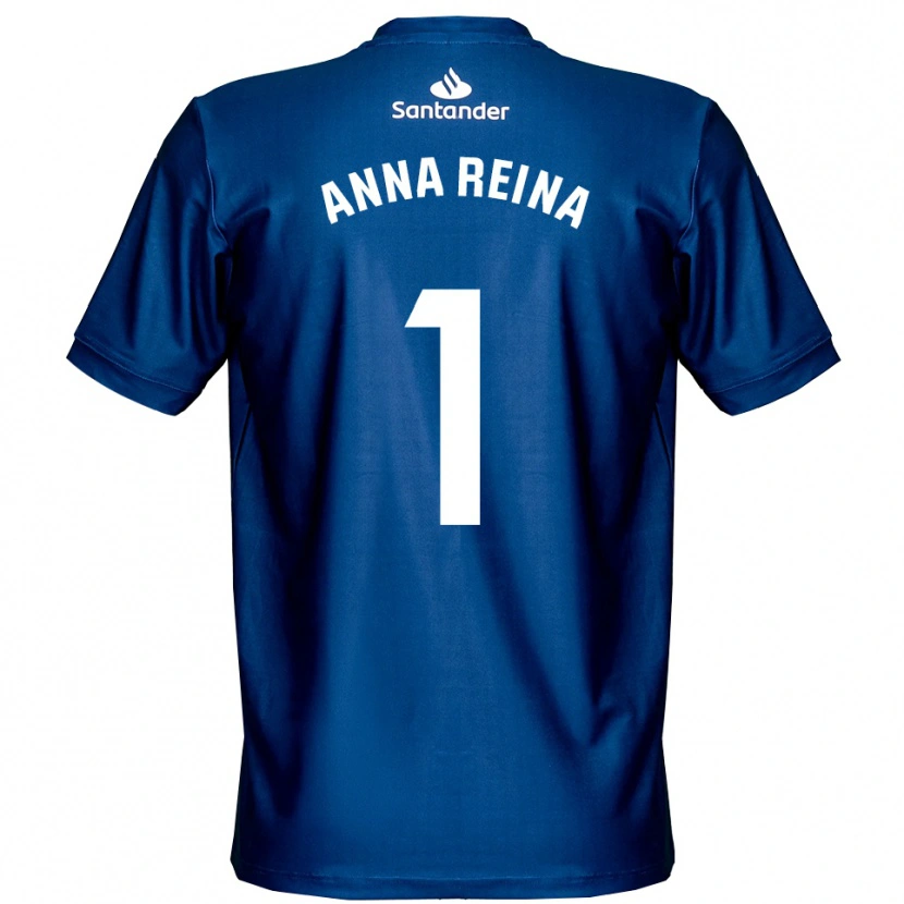 Danxen Dames Anna Reina Toro #1 Koninklijk Blauw Wit Keepersshirt 2025/26 T-Shirt