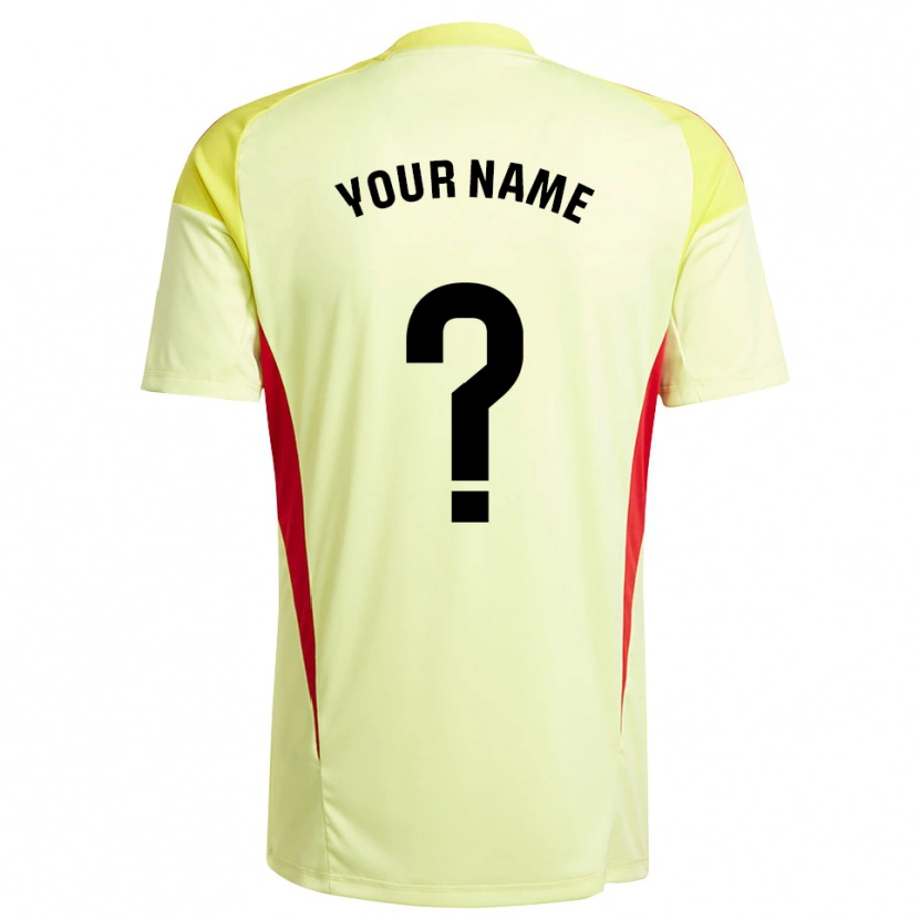 Danxen Dames Albacete Balompié Lichtgeel Rood Keepersshirt 2025/26 T-Shirt