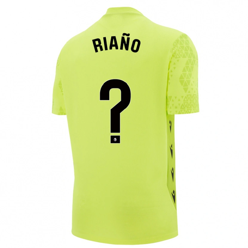 Danxen Dames Marcos Riaño #0 Geel Groen Zwart Keepersshirt 2025/26 T-Shirt