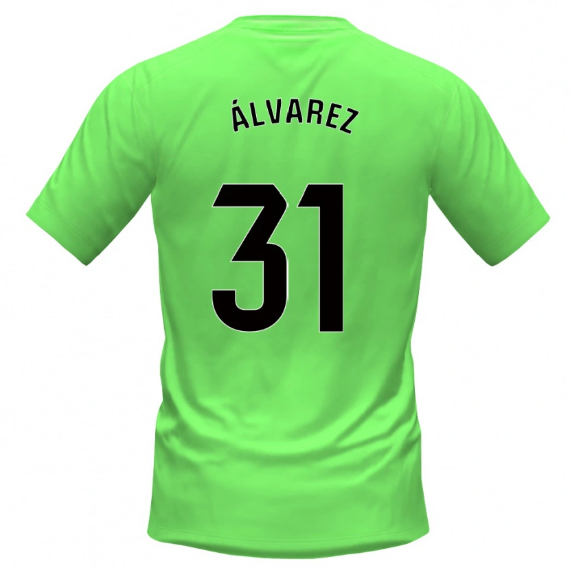 Danxen Dames Iker Álvarez #31 Groen Zwart Keepersshirt 2025/26 T-Shirt