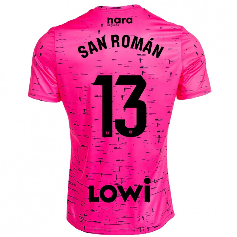Danxen Dames Miguel San Román #13 Diep Roze Zwart Keepersshirt 2025/26 T-Shirt