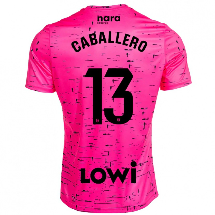 Danxen Dames Hugo Caballero #13 Diep Roze Zwart Keepersshirt 2025/26 T-Shirt