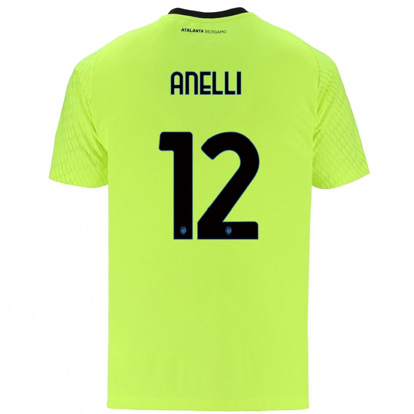Danxen Dames Alessandro Anelli #12 Geel Groen Rood Keepersshirt 2025/26 T-Shirt