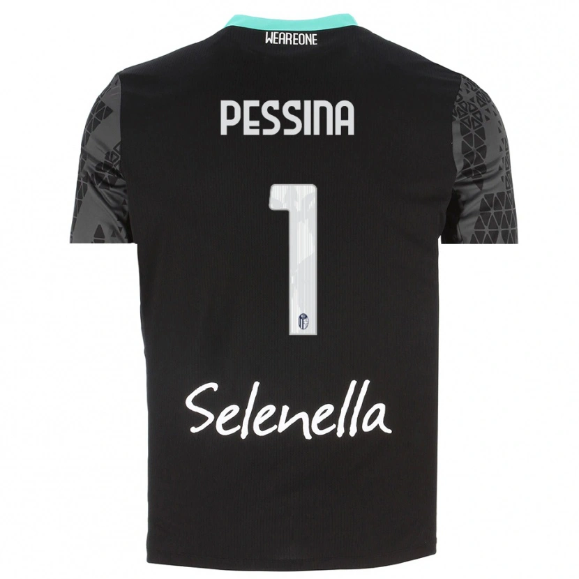 Danxen Dames Massimo Pessina #1 Grijs Zwart Wit Keepersshirt 2025/26 T-Shirt