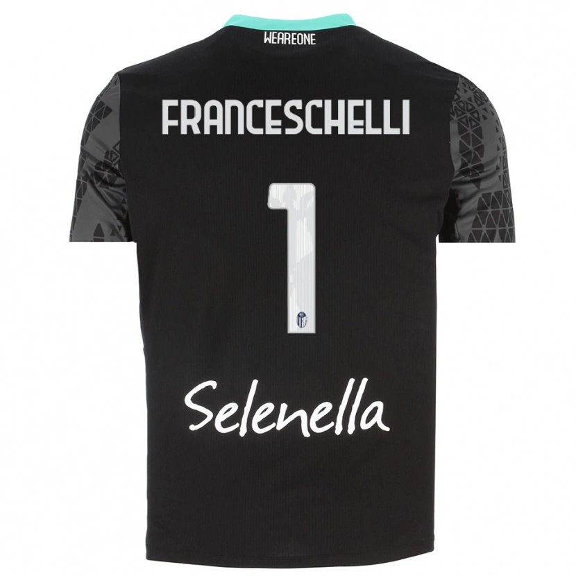 Danxen Dames Matteo Franceschelli #1 Grijs Zwart Wit Keepersshirt 2025/26 T-Shirt