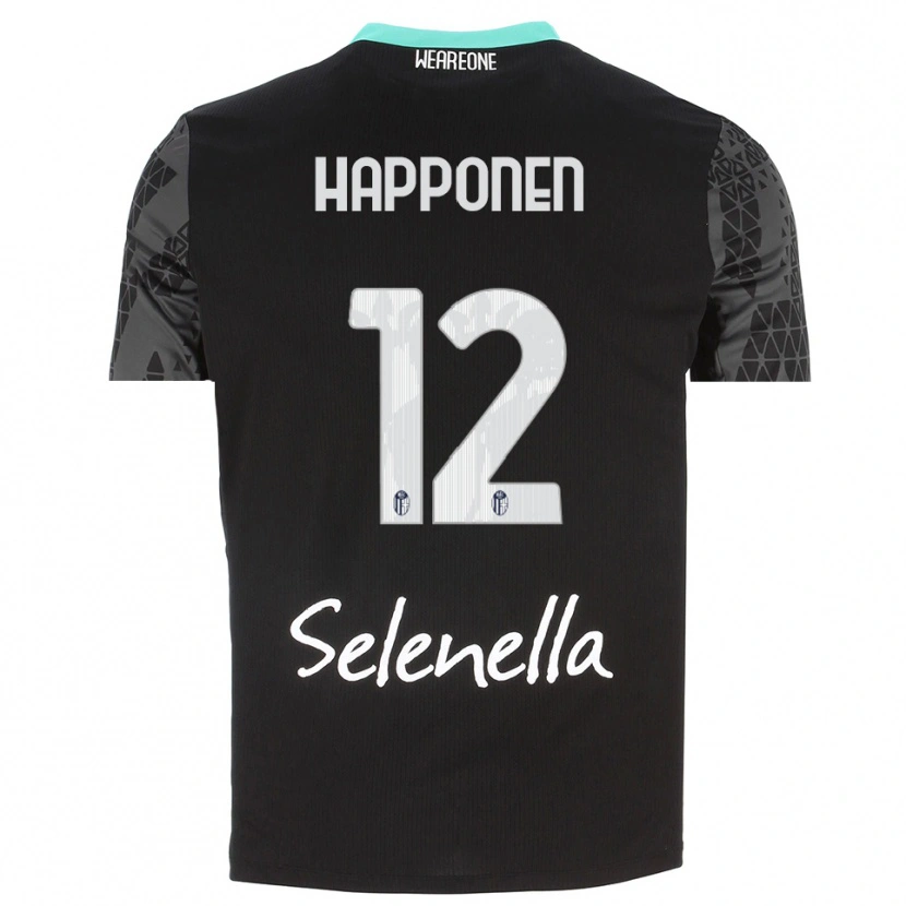 Danxen Dames Ukko Happonen #12 Grijs Zwart Wit Keepersshirt 2025/26 T-Shirt