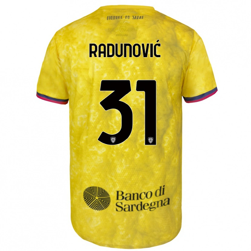 Danxen Dames Boris Radunović #31 Geel Zwart Keepersshirt 2025/26 T-Shirt
