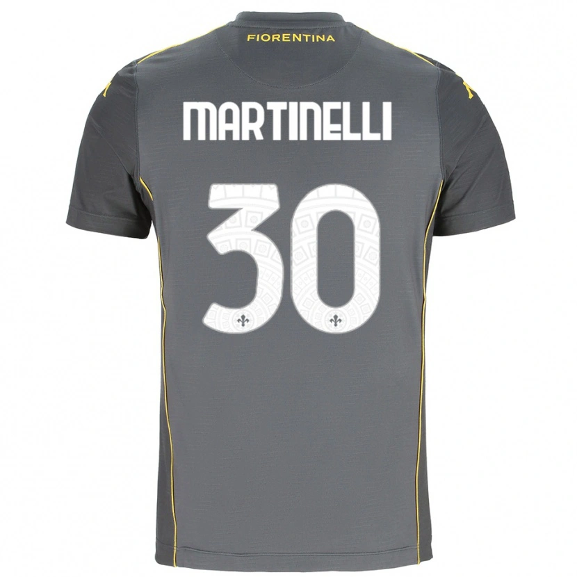 Danxen Dames Tommaso Martinelli #30 Donkergrijs Geel Keepersshirt 2025/26 T-Shirt