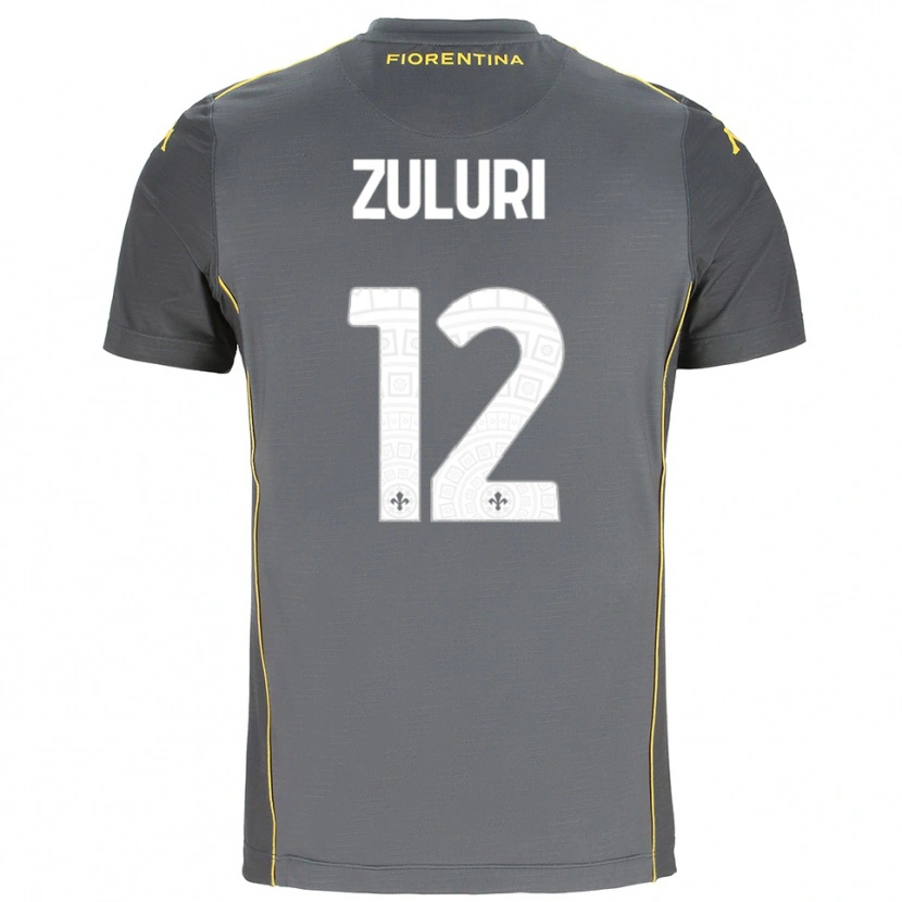 Danxen Dames Athena Zuluri #12 Donkergrijs Geel Keepersshirt 2025/26 T-Shirt