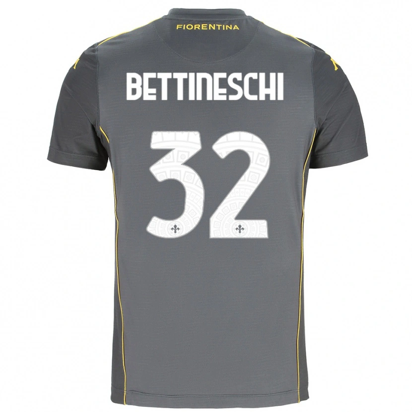 Danxen Dames Giorgia Bettineschi #32 Donkergrijs Geel Keepersshirt 2025/26 T-Shirt