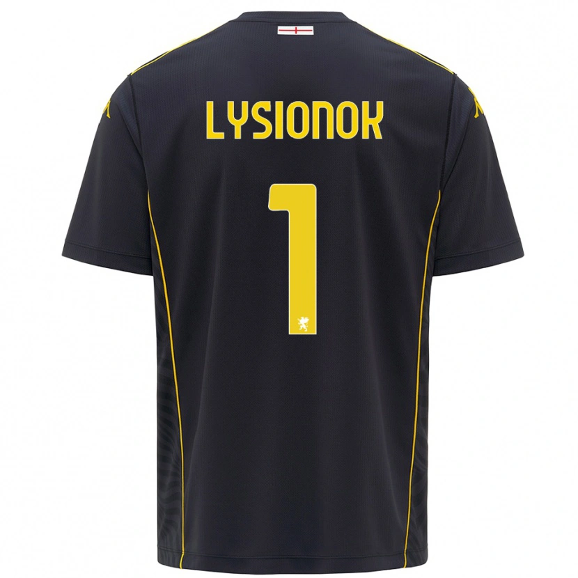 Danxen Dames Ernestas Lysionok #1 Zwart Geel Keepersshirt 2025/26 T-Shirt