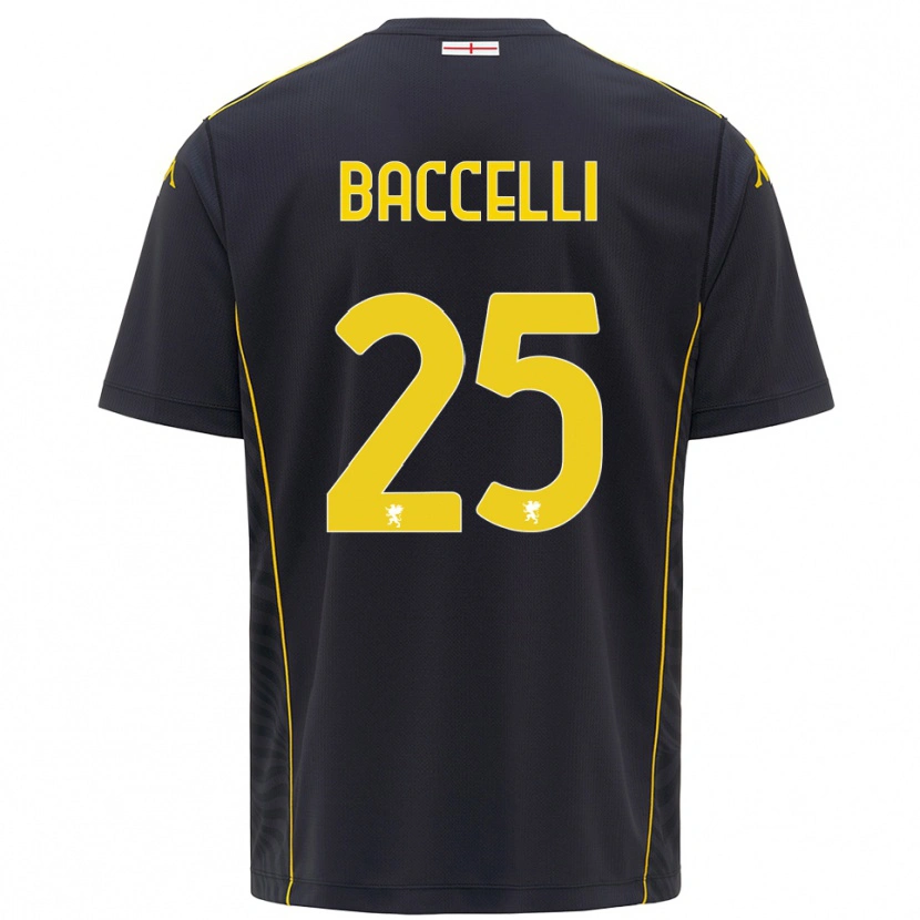 Danxen Dames Pietro Baccelli #25 Zwart Geel Keepersshirt 2025/26 T-Shirt
