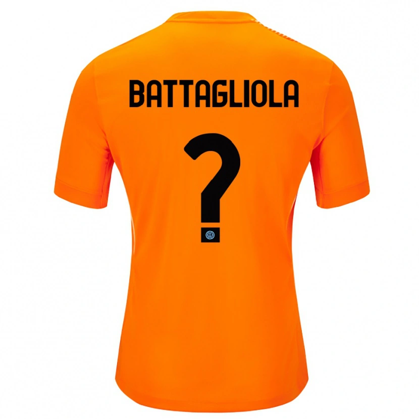 Danxen Dames Lorenzo Battagliola #0 Licht Oranje Zwart Keepersshirt 2025/26 T-Shirt